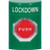 SS2105LD-EN STI Green No Cover Momentary (Illuminated) Stopper Station with LOCKDOWN Label English