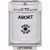 SS2340AB-EN STI White Indoor/Outdoor Flush w/ Horn Key-to-Reset Stopper Station with ABORT Label English