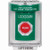 SS2131LD-EN STI Green Indoor/Outdoor Flush Turn-to-Reset Stopper Station with LOCKDOWN Label English