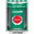 SS2179LD-EN STI Green Indoor/Outdoor Surface Turn-to-Reset (Illuminated) Stopper Station with LOCKDOWN Label English