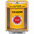 SS2271LD-EN STI Yellow Indoor/Outdoor Surface Turn-to-Reset Stopper Station with LOCKDOWN Label English