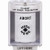 SS2370AB-EN STI White Indoor/Outdoor Surface Key-to-Reset Stopper Station with ABORT Label English