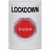 SS2305LD-EN STI White No Cover Momentary (Illuminated) Stopper Station with LOCKDOWN Label English
