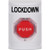 SS2309LD-EN STI White No Cover Turn-to-Reset (Illuminated) Stopper Station with LOCKDOWN Label English