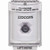 SS2333LD-EN STI White Indoor/Outdoor Flush Key-to-Activate Stopper Station with LOCKDOWN Label English