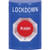 SS2401LD-EN STI Blue No Cover Turn-to-Reset Stopper Station with LOCKDOWN Label English