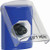 SS2423NT-EN STI Blue Indoor Only Flush or Surface Key-to-Activate Stopper Station with No Text Label English