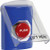 SS2424NT-EN STI Blue Indoor Only Flush or Surface Momentary Stopper Station with No Text Label English
