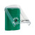 SS2120NT-EN STI Green Indoor Only Flush or Surface Key-to-Reset Stopper Station with No Text Label English