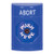 SS2400AB-EN STI Blue No Cover Key-to-Reset Stopper Station with ABORT Label English