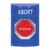 SS2405AB-EN STI Blue No Cover Momentary (Illuminated) Stopper Station with ABORT Label English