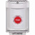 SS2331NT-EN STI White Indoor/Outdoor Flush Turn-to-Reset Stopper Station with No Text Label English