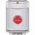 SS2349NT-EN STI White Indoor/Outdoor Flush w/ Horn Turn-to-Reset (Illuminated) Stopper Station with No Text Label English