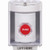 SS2381NT-EN STI White Indoor/Outdoor Surface w/ Horn Turn-to-Reset Stopper Station with No Text Label English