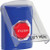 SS2429NT-EN STI Blue Indoor Only Flush or Surface Turn-to-Reset (Illuminated) Stopper Station with No Text Label English