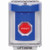 SS2439NT-EN STI Blue Indoor/Outdoor Flush Turn-to-Reset (Illuminated) Stopper Station with No Text Label English