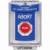 SS2431AB-EN STI Blue Indoor/Outdoor Flush Turn-to-Reset Stopper Station with ABORT Label English