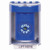 SS2470NT-EN STI Blue Indoor/Outdoor Surface Key-to-Reset Stopper Station with No Text Label English