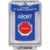 SS2432AB-EN STI Blue Indoor/Outdoor Flush Key-to-Reset (Illuminated) Stopper Station with ABORT Label English