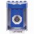SS2473NT-EN STI Blue Indoor/Outdoor Surface Key-to-Activate Stopper Station with No Text Label English