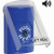 SS24A0NT-EN STI Blue Indoor Only Flush or Surface w/ Horn Key-to-Reset Stopper Station with No Text Label English