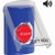SS24A9NT-EN STI Blue Indoor Only Flush or Surface w/ Horn Turn-to-Reset (Illuminated) Stopper Station with No Text Label English