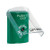 SS2120PX-EN STI Green Indoor Only Flush or Surface Key-to-Reset Stopper Station with PUSH TO EXIT Label English