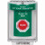 SS2144PX-EN STI Green Indoor/Outdoor Flush w/ Horn Momentary Stopper Station with PUSH TO EXIT Label English