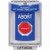 SS2449AB-EN STI Blue Indoor/Outdoor Flush w/ Horn Turn-to-Reset (Illuminated) Stopper Station with ABORT Label English