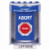 SS2471AB-EN STI Blue Indoor/Outdoor Surface Turn-to-Reset Stopper Station with ABORT Label English
