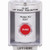 SS2371PX-EN STI White Indoor/Outdoor Surface Turn-to-Reset Stopper Station with PUSH TO EXIT Label English