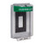 STI-13310CG STI Universal Stopper Dome Cover Enclosure Flush Back Box and Hood - Custom Label - Green - Non-Returnable