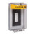 STI-13310CY STI Universal Stopper Dome Cover Enclosure Flush Back Box and Hood - Custom Label - Yellow - Non-Returnable