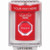 SS2049ZA-EN STI Red Indoor/Outdoor Flush w/ Horn Turn-to-Reset (Illuminated) Stopper Station with Non-Returnable Custom Text Label English