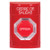 SS2009LD-ES STI Red No Cover Turn-to-Reset (Illuminated) Stopper Station with LOCKDOWN Label Spanish