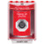 SS2083LD-ES STI Red Indoor/Outdoor Surface w/ Horn Key-to-Activate Stopper Station with LOCKDOWN Label Spanish