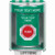 SS2174ZA-EN STI Green Indoor/Outdoor Surface Momentary Stopper Station with Non-Returnable Custom Text Label English