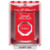 SS2089PX-ES STI Red Indoor/Outdoor Surface w/ Horn Turn-to-Reset (Illuminated) Stopper Station with PUSH TO EXIT Label Spanish