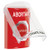 SS20A1AB-ES STI Red Indoor Only Flush or Surface w/ Horn Turn-to-Reset Stopper Station with ABORT Label Spanish