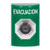 SS2103EV-ES STI Green No Cover Key-to-Activate Stopper Station with EVACUATION Label Spanish