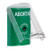 SS2120AB-ES STI Green Indoor Only Flush or Surface Key-to-Reset Stopper Station with ABORT Label Spanish