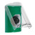 SS2123NT-ES STI Green Indoor Only Flush or Surface Key-to-Activate Stopper Station with No Text Label Spanish