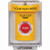 SS2234ZA-EN STI Yellow Indoor/Outdoor Flush Momentary Stopper Station with Non-Returnable Custom Text Label English