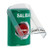 SS21A4XT-ES STI Green Indoor Only Flush or Surface w/ Horn Momentary Stopper Station with EXIT Label Spanish