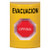 SS2202EV-ES STI Yellow No Cover Key-to-Reset (Illuminated) Stopper Station with EVACUATION Label Spanish
