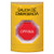 SS2205EX-ES STI Yellow No Cover Momentary (Illuminated) Stopper Station with EMERGENCY EXIT Label Spanish