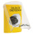 SS2223EX-ES STI Yellow Indoor Only Flush or Surface Key-to-Activate Stopper Station with EMERGENCY EXIT Label Spanish