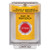 SS2231ES-ES STI Yellow Indoor/Outdoor Flush Turn-to-Reset Stopper Station with EMERGENCY STOP Label Spanish