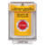 SS2231HV-ES STI Yellow Indoor/Outdoor Flush Turn-to-Reset Stopper Station with HVAC SHUT DOWN Label Spanish