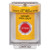SS2231PX-ES STI Yellow Indoor/Outdoor Flush Turn-to-Reset Stopper Station with PUSH TO EXIT Label Spanish